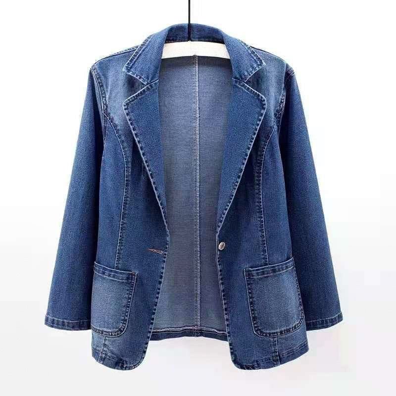 Theodora Organic Denim Blazer  - By Qivii