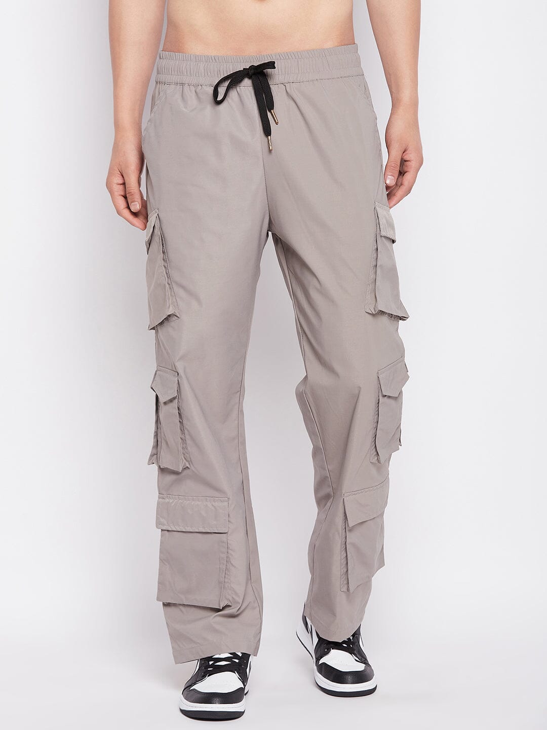Grey Tactical Cargo Trackpants