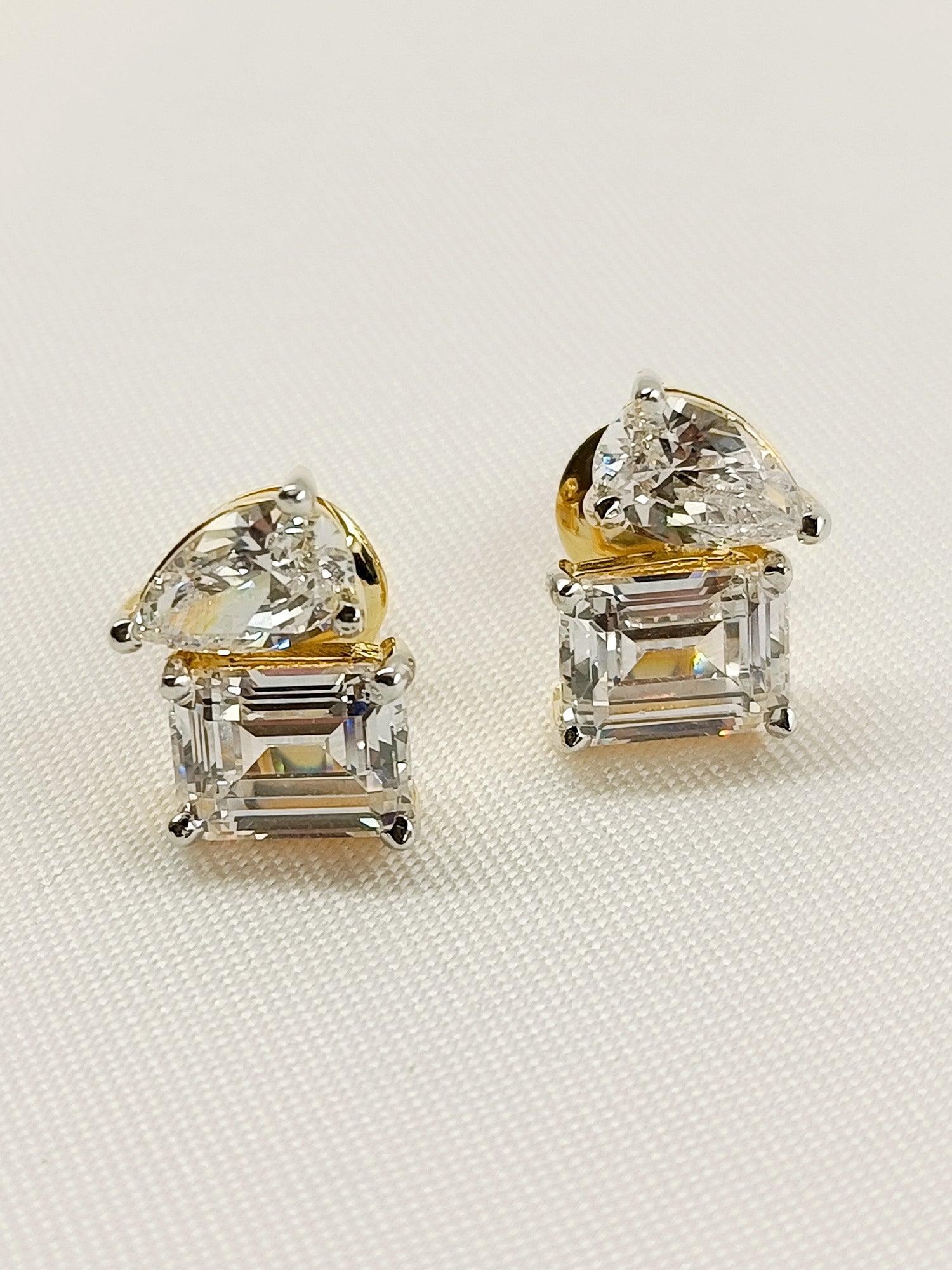 Niyati 92.5 Silver Swarovski Stone Tops - qivii