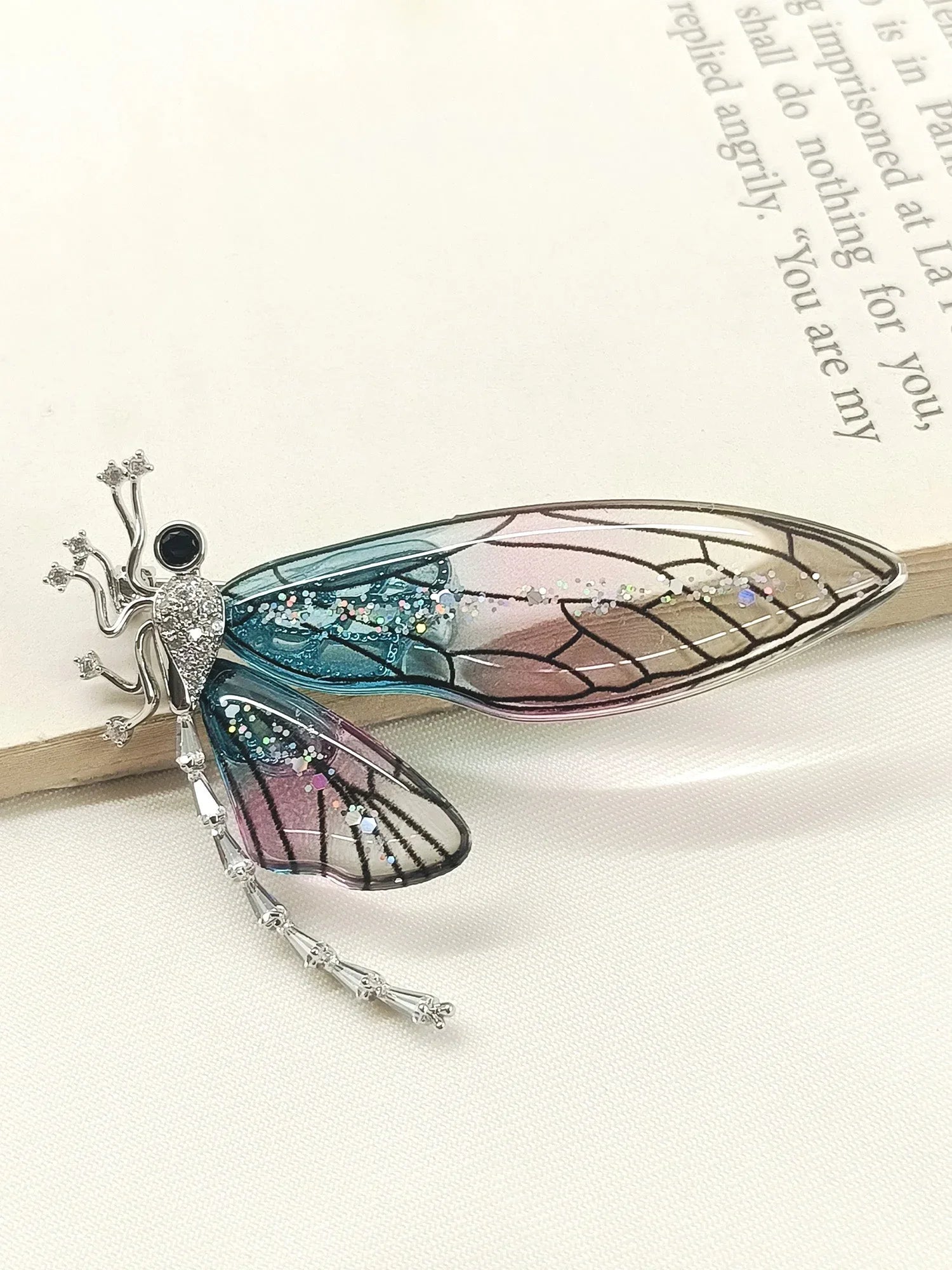 Predha P&B Butterfly Brooch