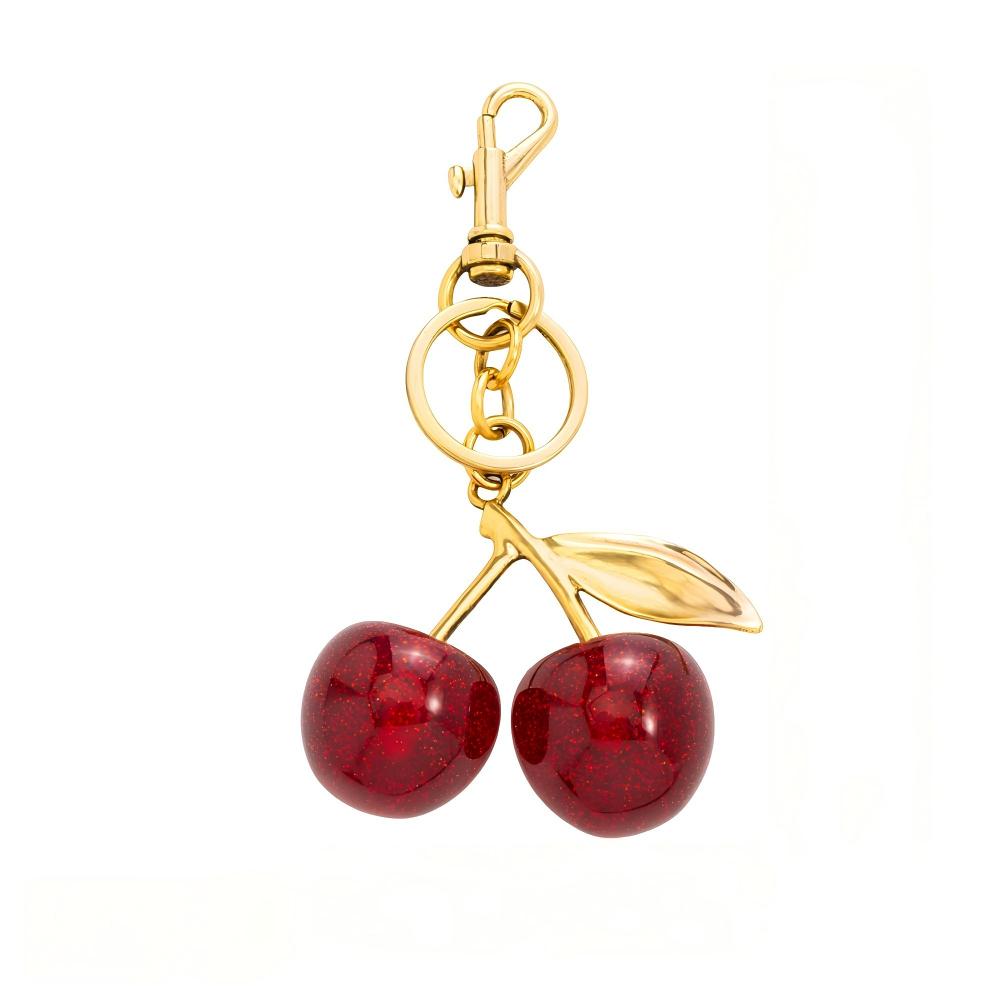 Ounamei Cute Cherry Bag Charm Keychain for Handbags & Keys