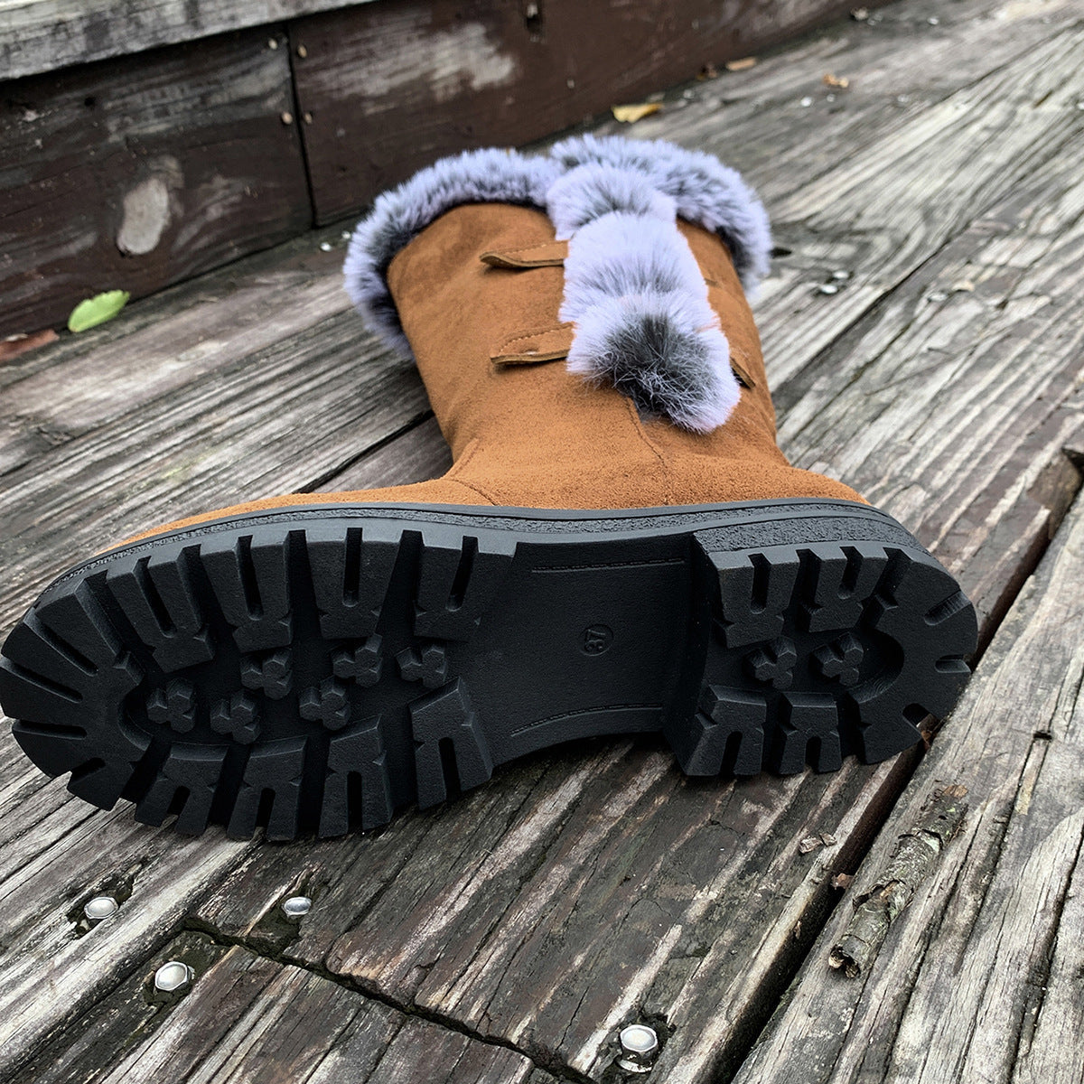 Women's WinterHug Mid-Boots - Plush Lined Suede Snow Boots (US 5-10.5)