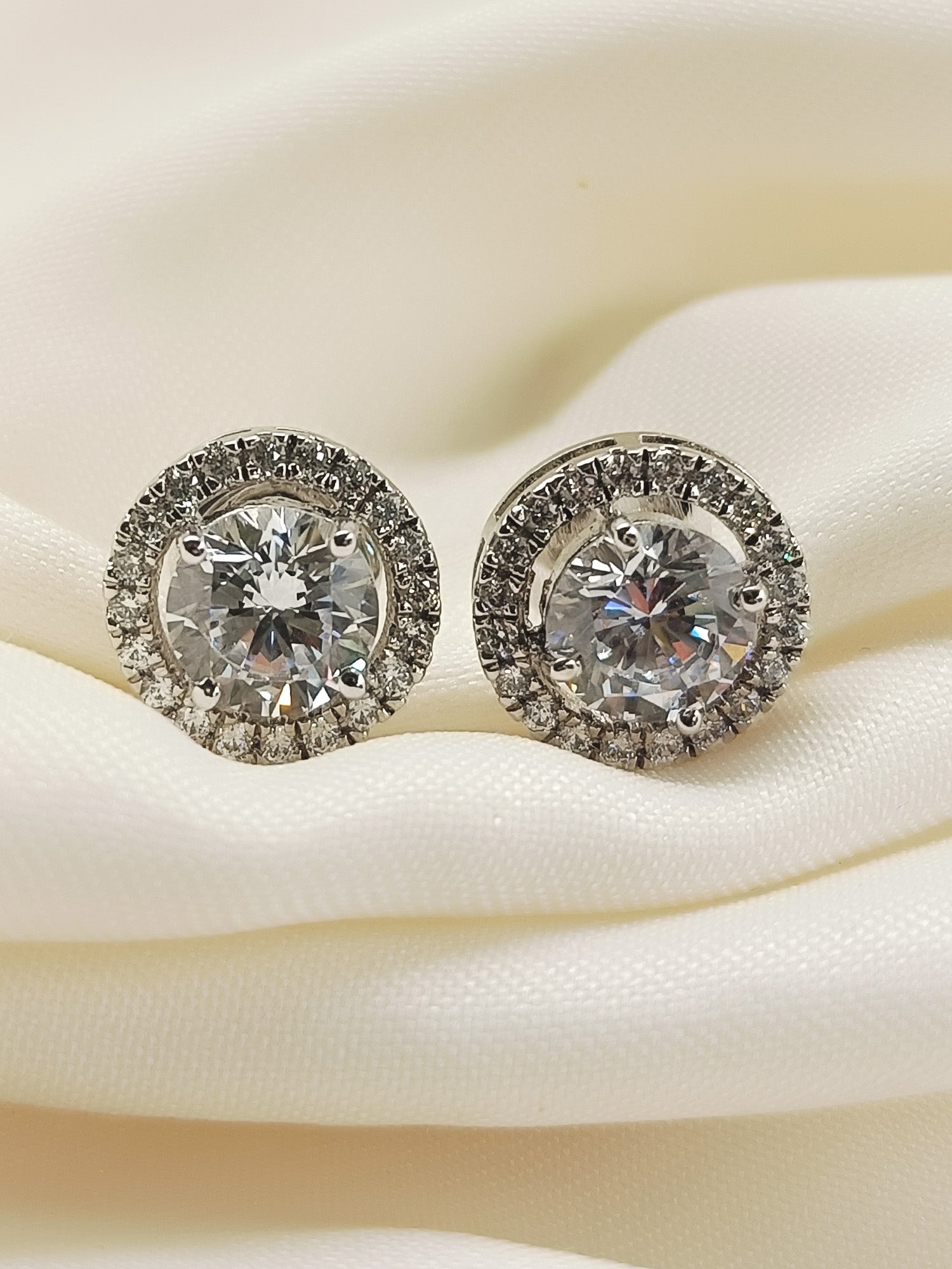 Tuhina 92.5 Silver Swarovski Stone Tops