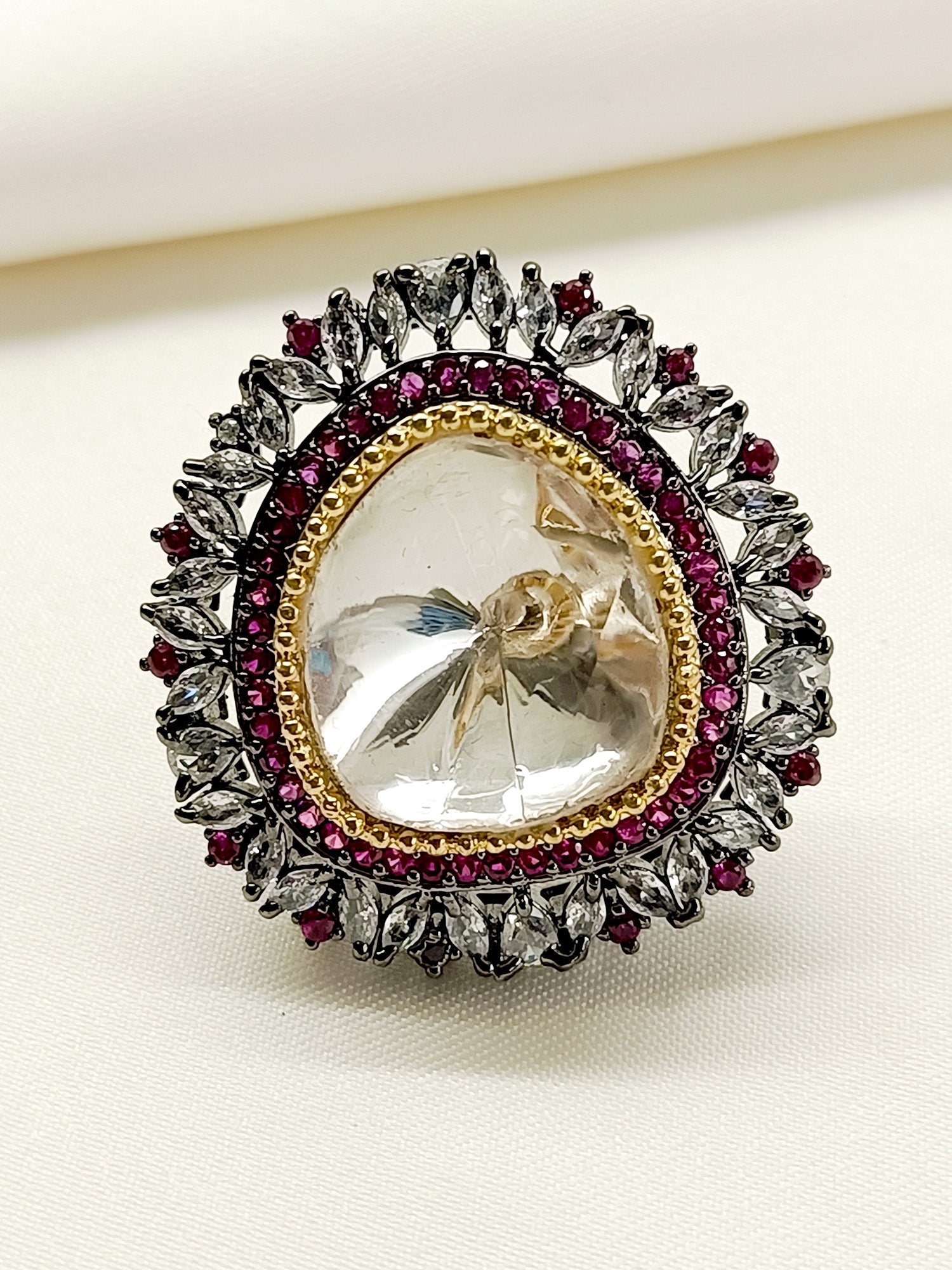 Paraman Ruby Victorian Finger Ring