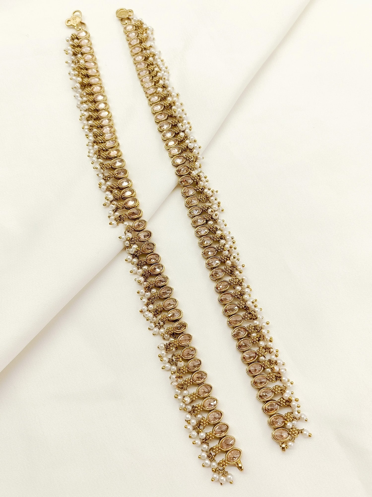 Baamini Copper Polki Anklet