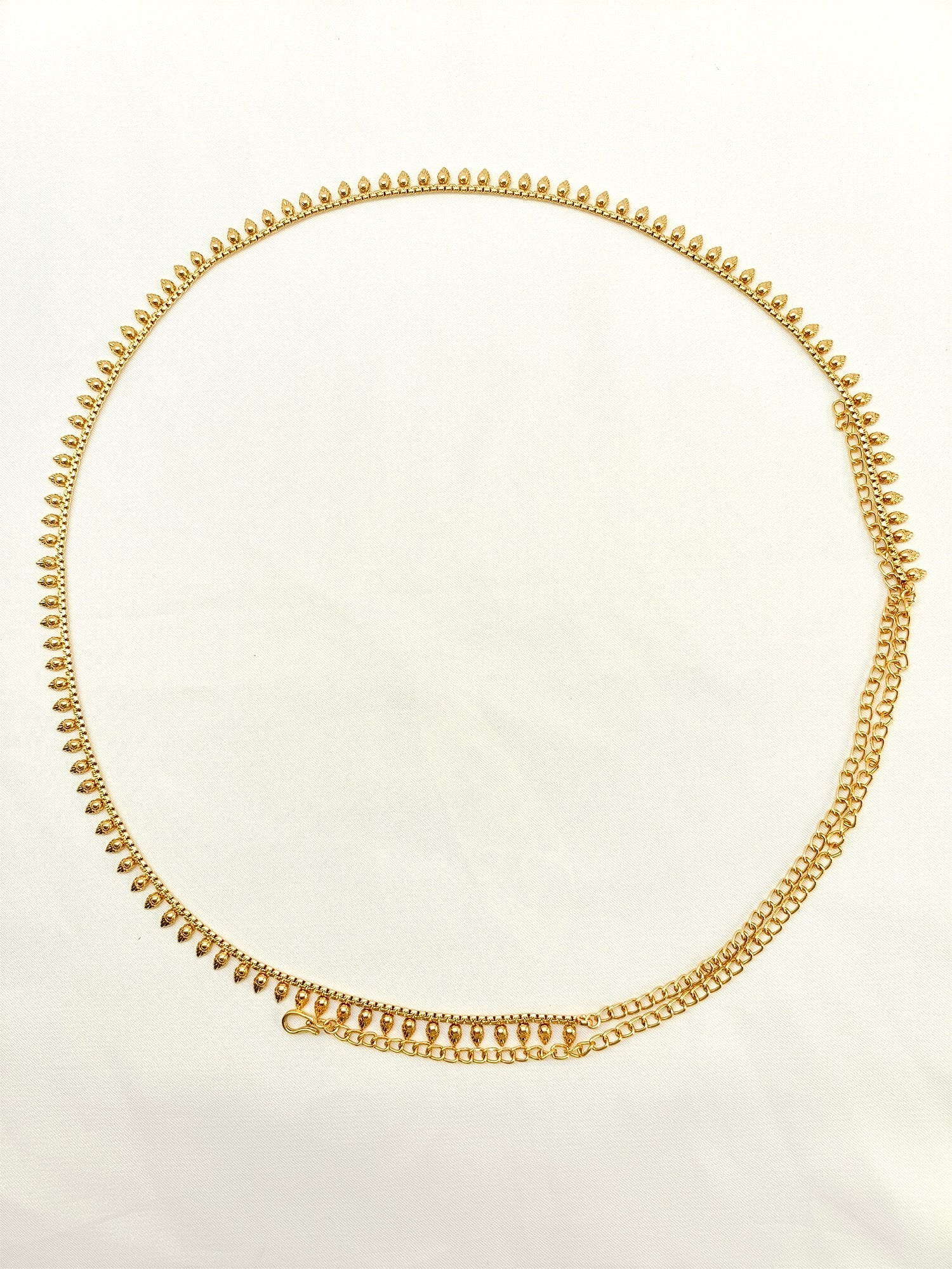 Abeera Plain Antique Waist Belt/kamar Bandh