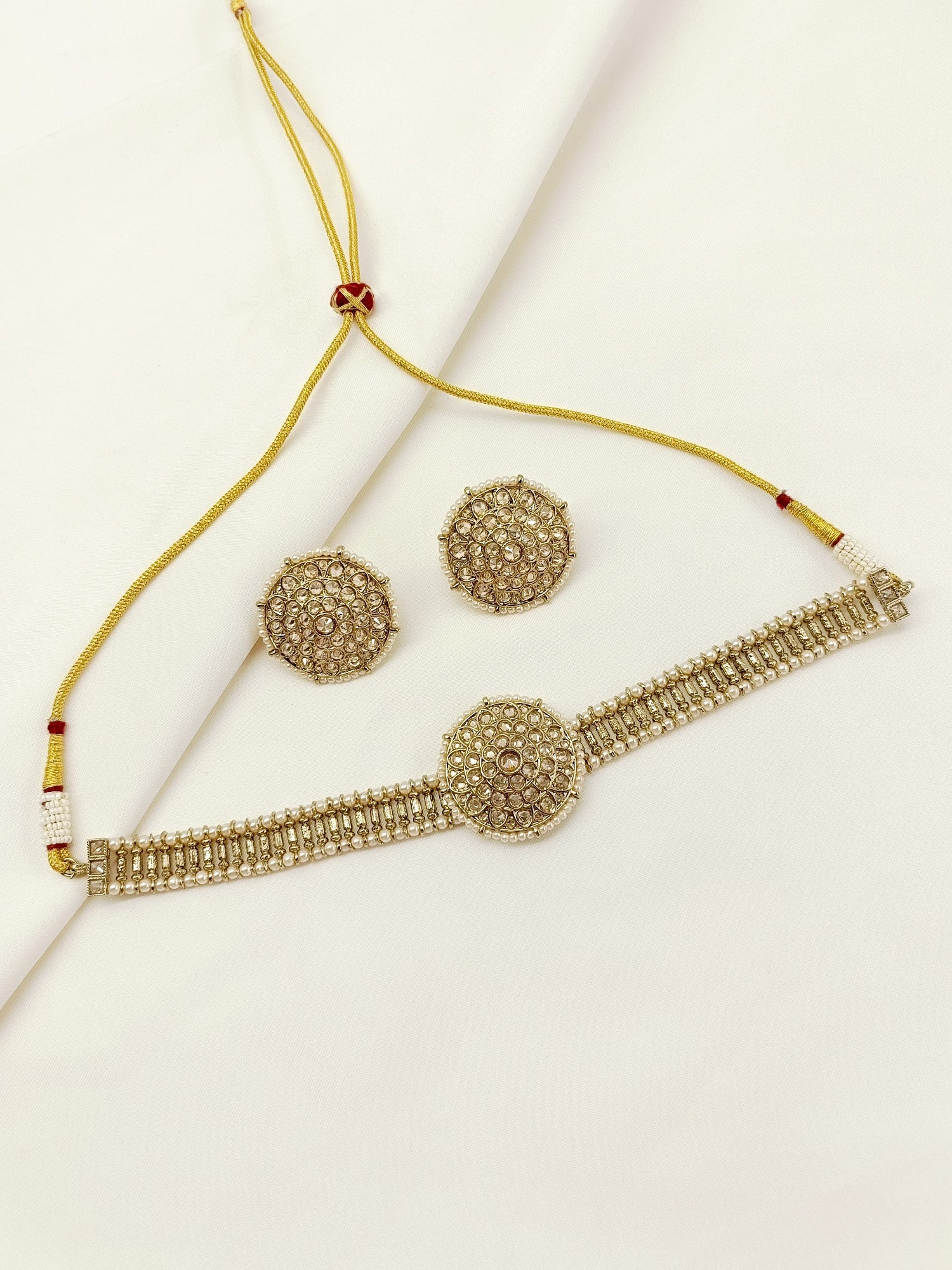 Roopavni Copper Polki Choker Set
