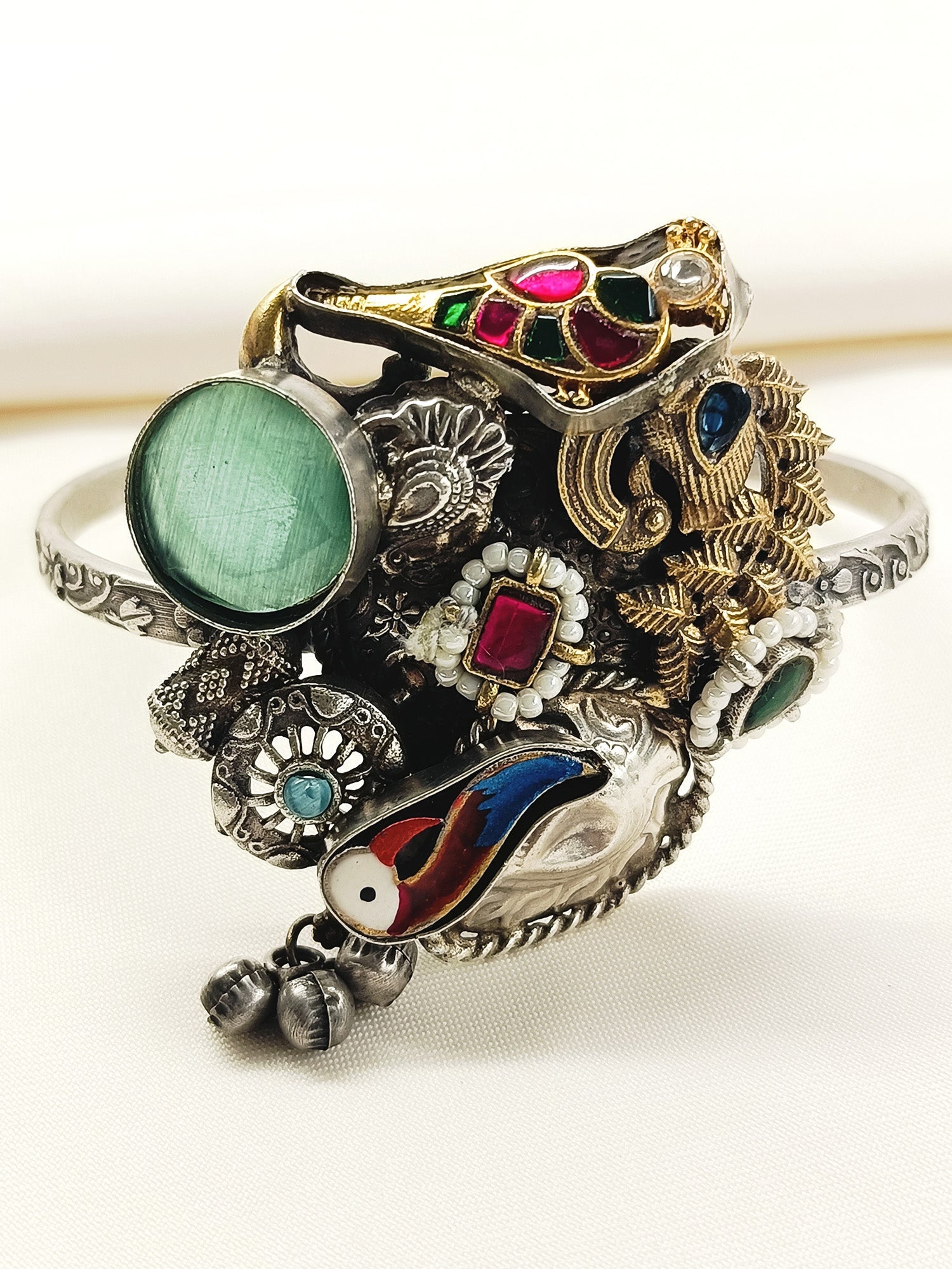 Gurleen Multi Colour Oxidized Bracelet