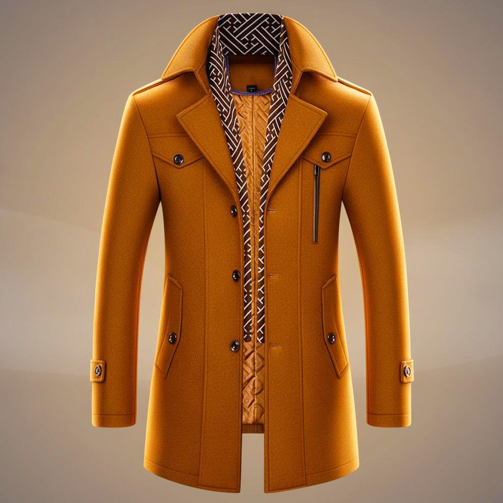 Kensworth Legacy Virgin Wool Coat  - By Qivii