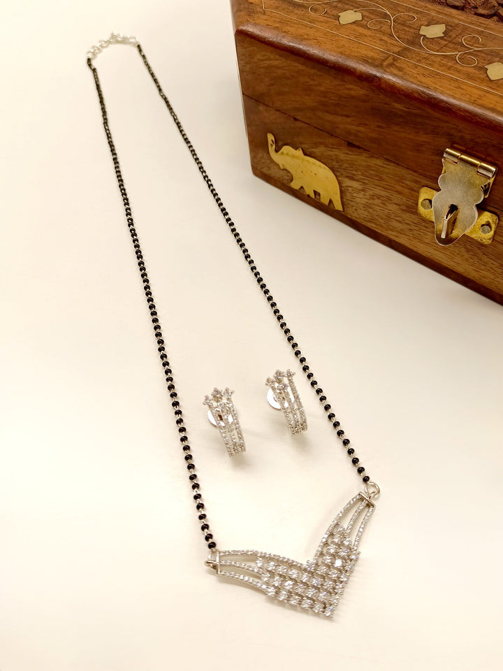 Kalaka White American Diamond Mangalsutra