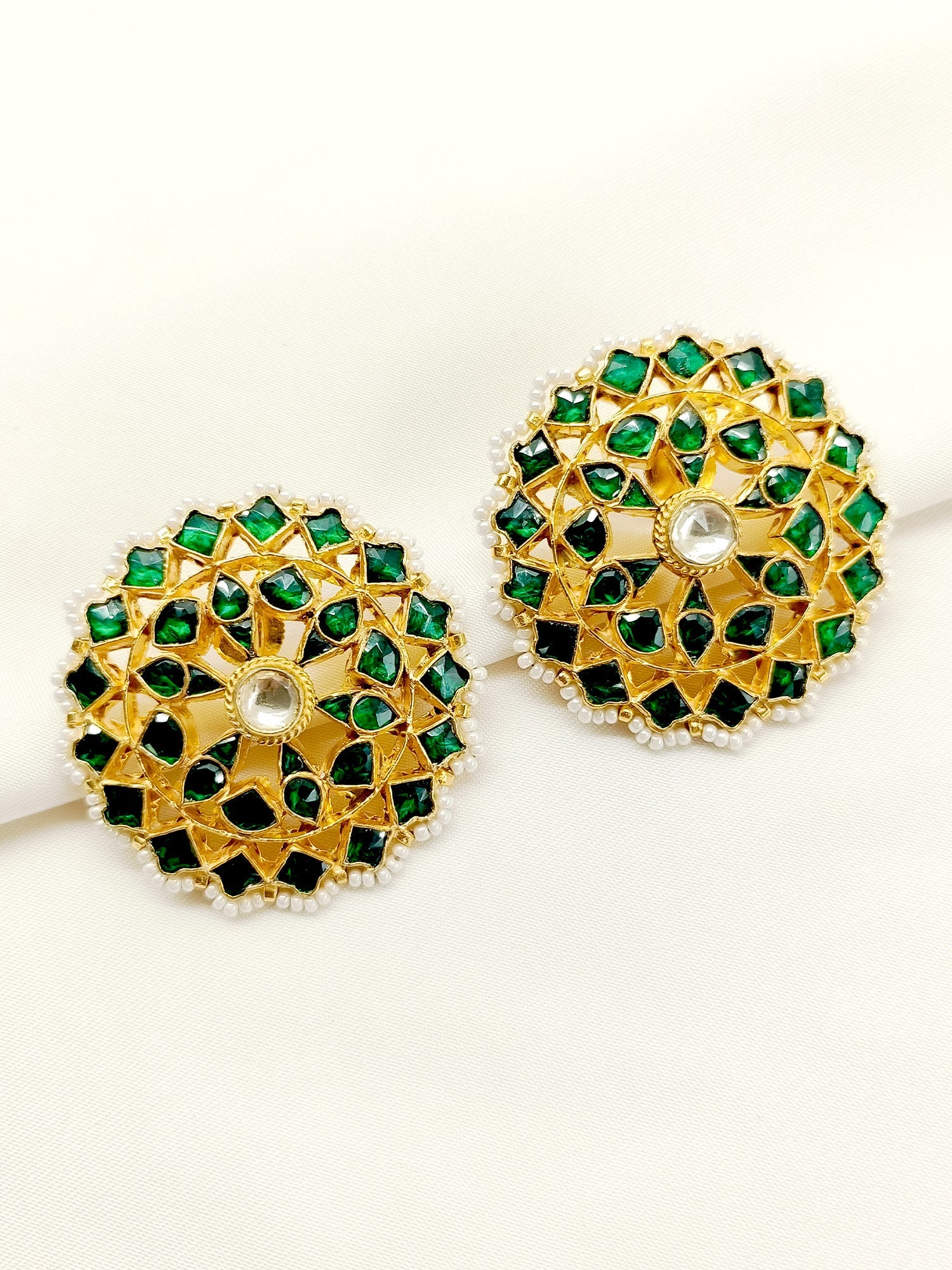 Citra Green kundan Tops