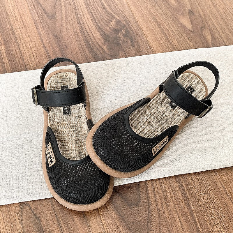 Women’s Mirelle Linen Mesh Closed-Toe Roman Sandals – Effortless Lightweight Everyday Comfort Flats (US 4–10)