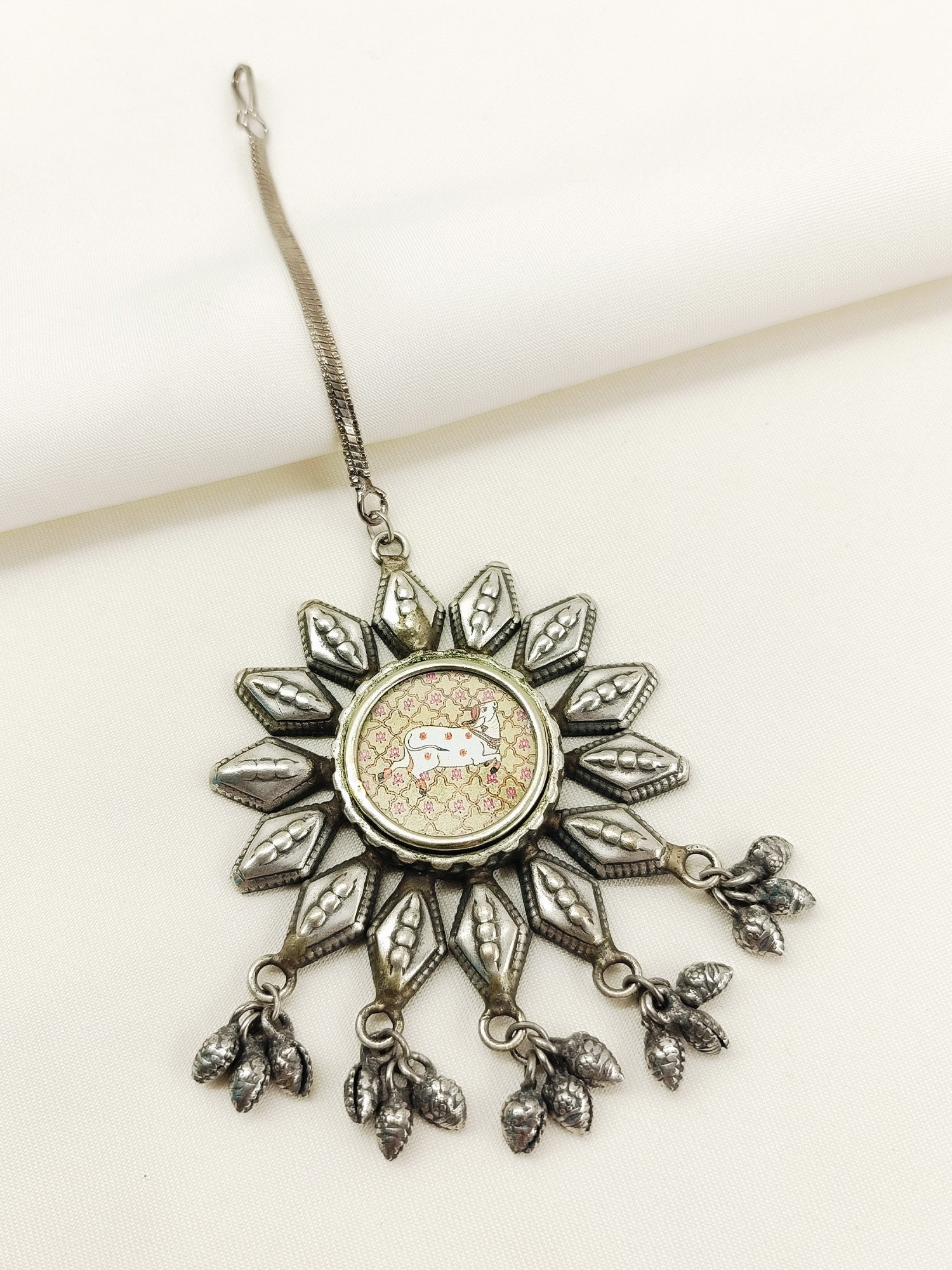 Niranjana Multi Colour Oxidized Maangteeka