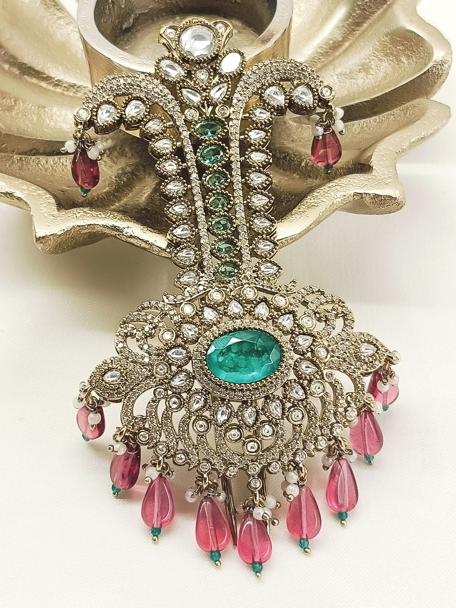 Kavish Mint Green Dulha Kalgi