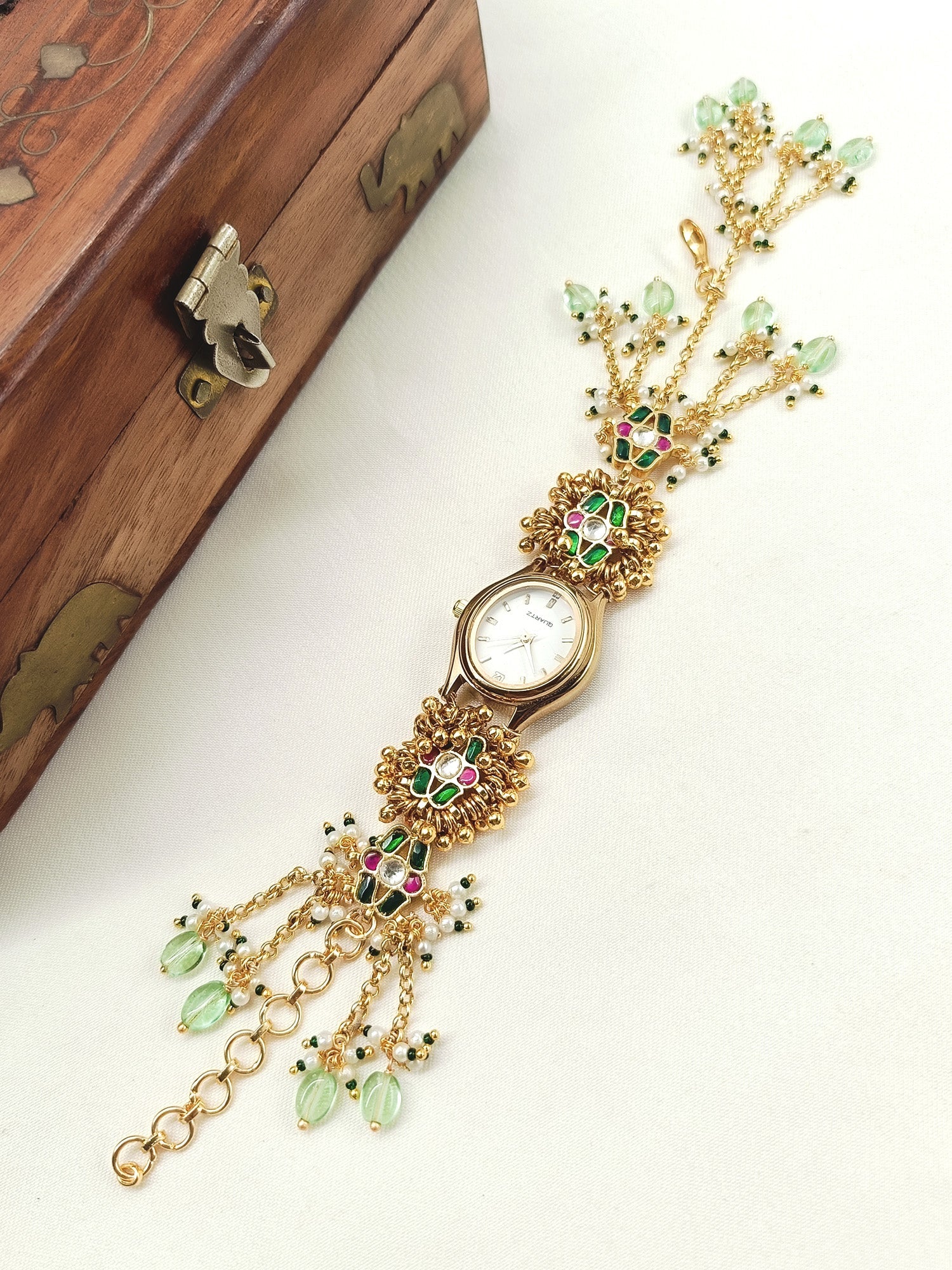 Ruhika's Paachi Kundan Watch