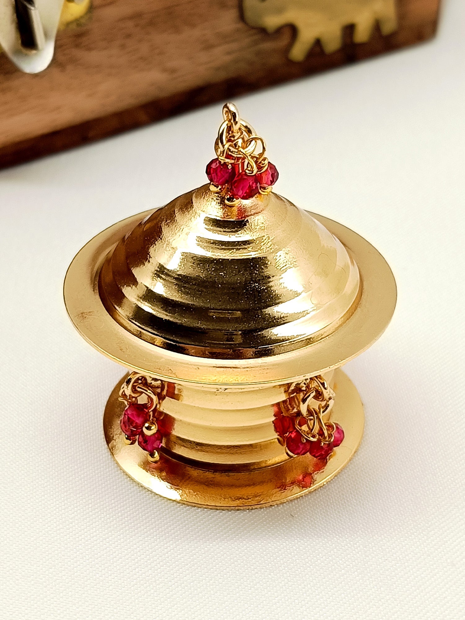 Reema Pink Antique Sindoor Dibbi