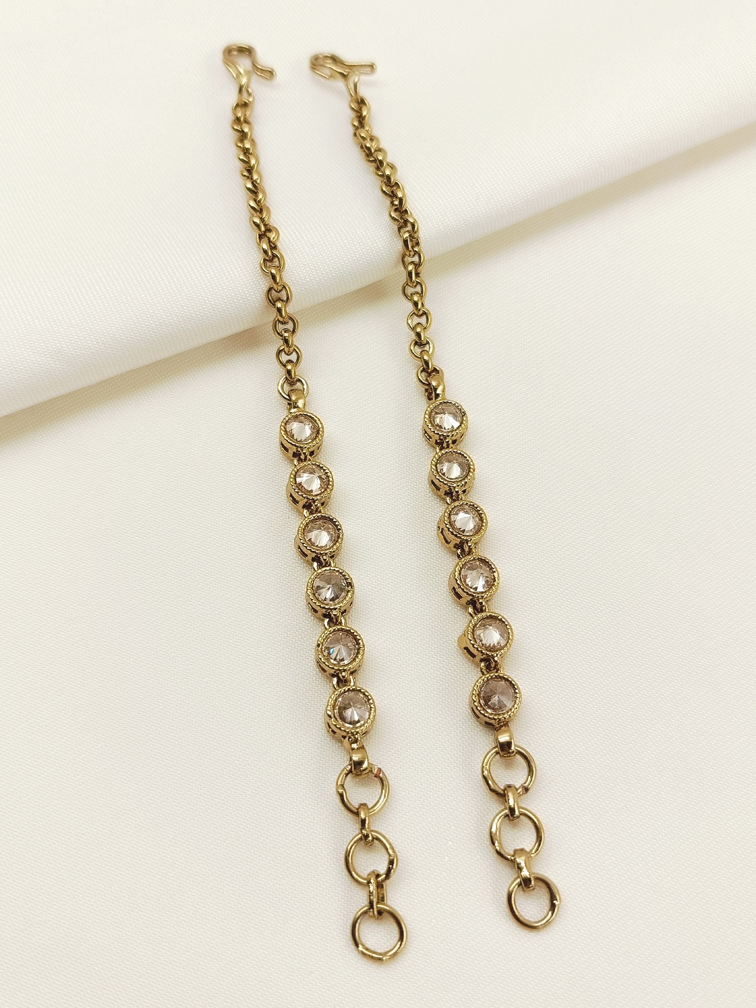 Jigya Copper Polki Traditional Ear Chain