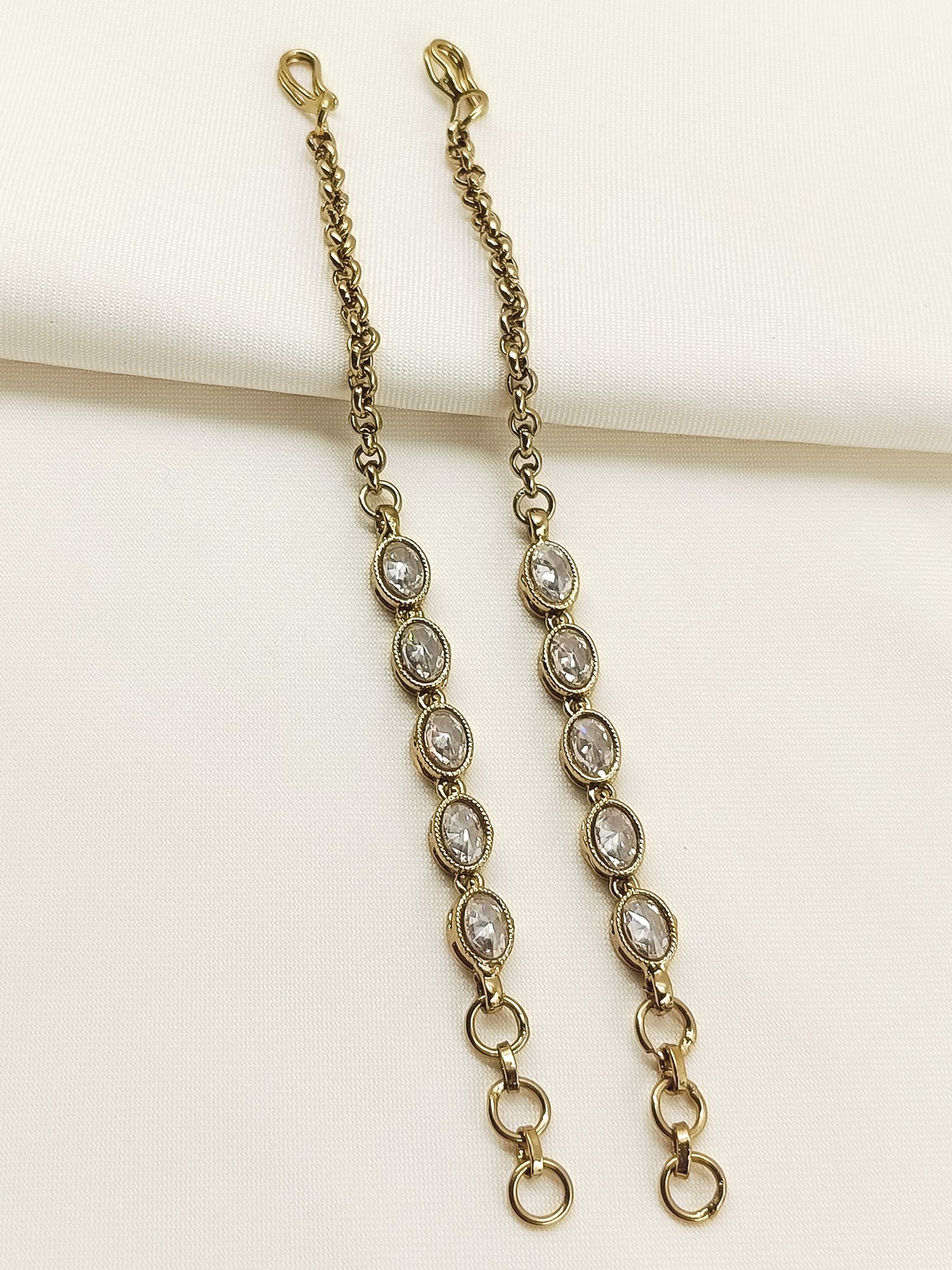 Rati Copper Polki Traditional Ear Chain