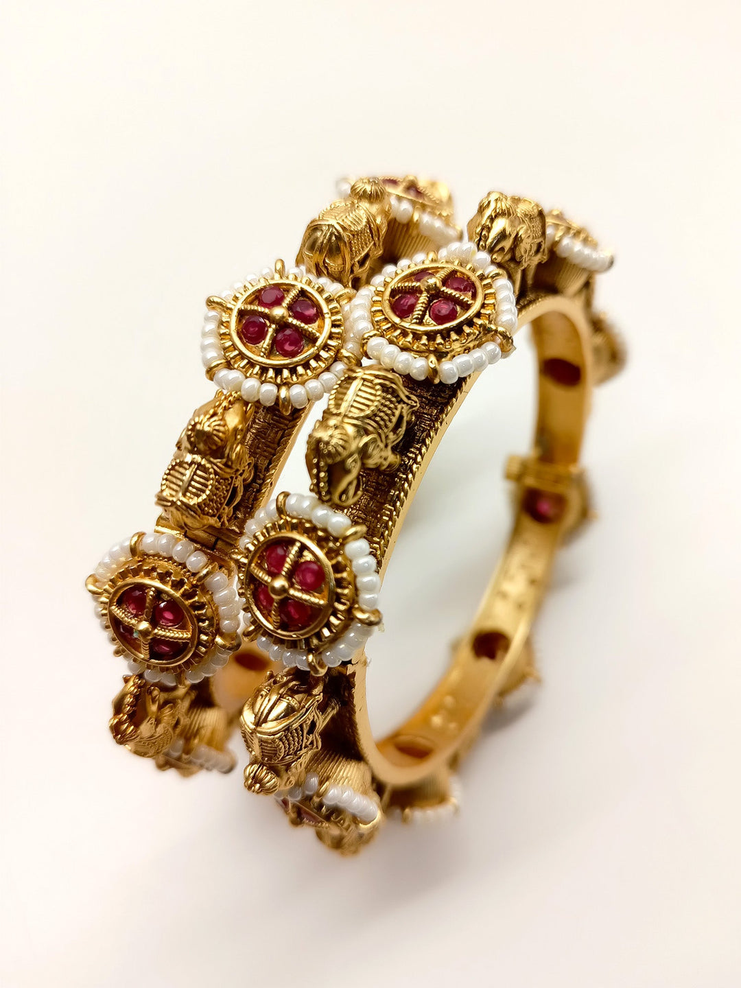 Sheena Ruby Antique Kada Set Of 2