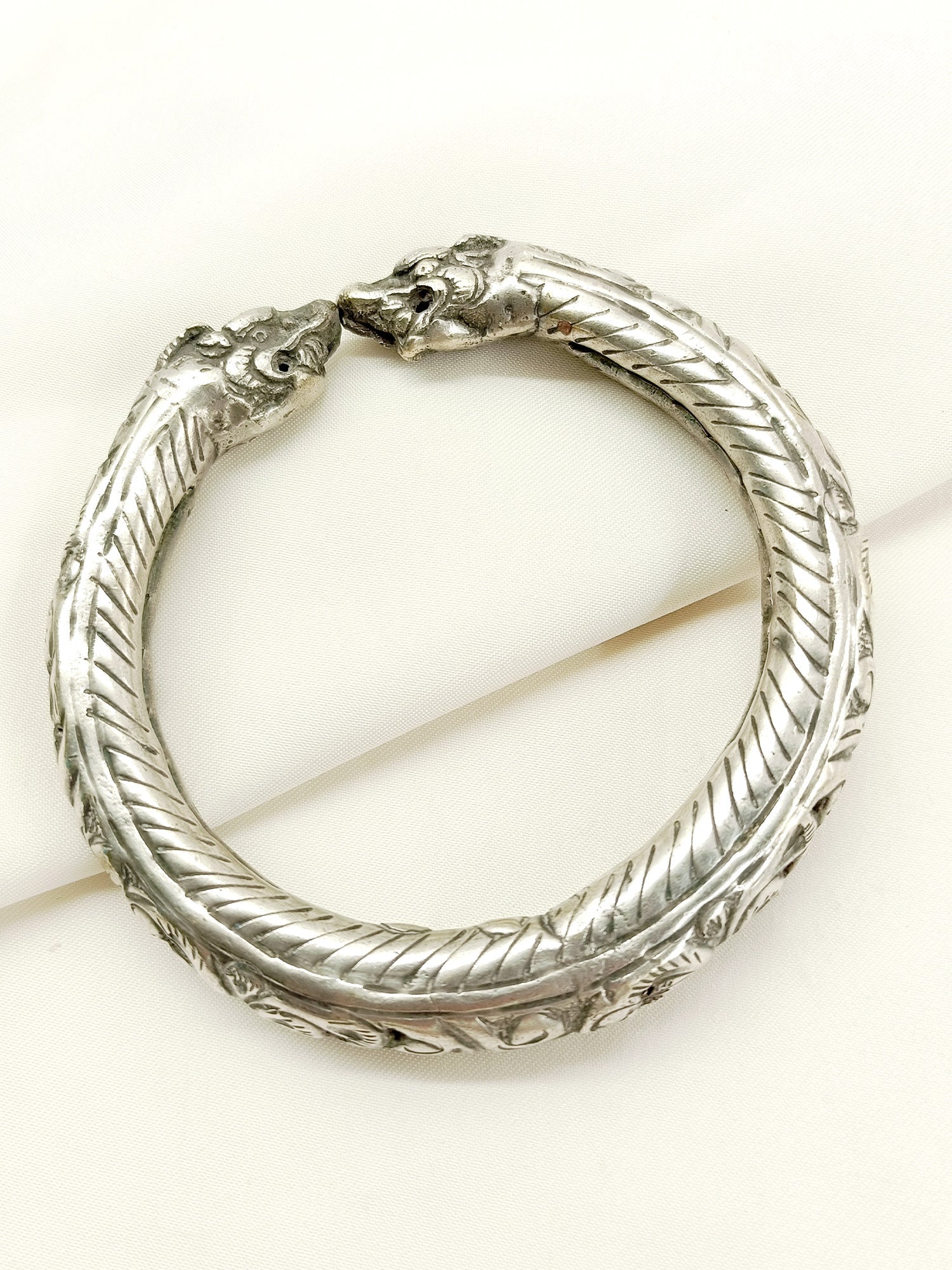Zaaraa Oxidized Silver Anklet [Price Is For Single Piece]