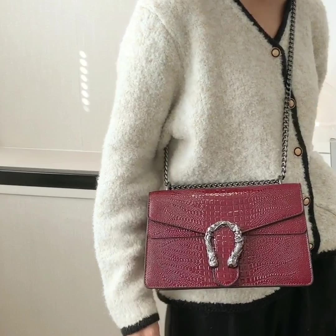 Women's Chain Flap Bag - Trendy PU Leather Shoulder & Crossbody Purse