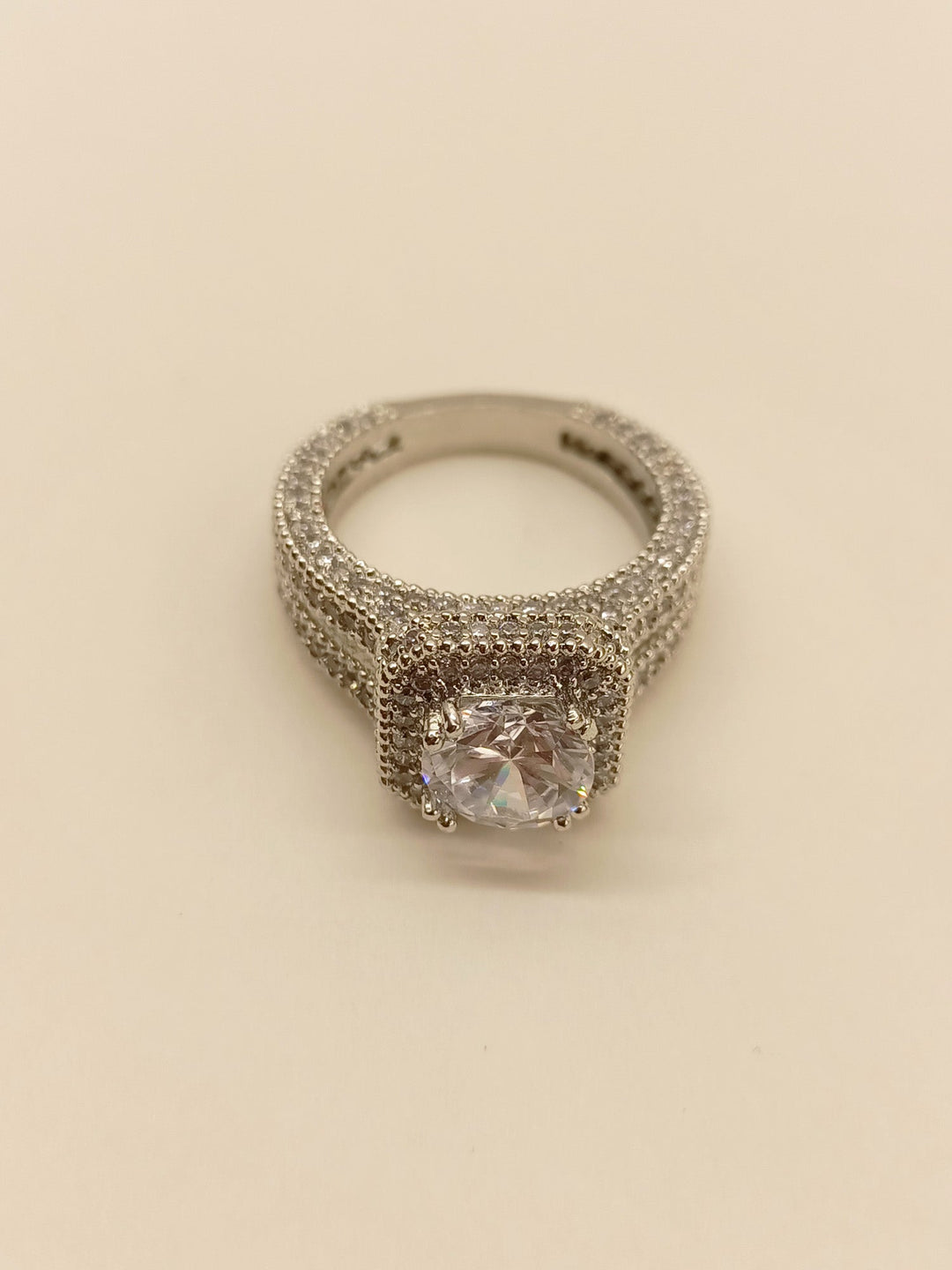  Beautiful Shabnam American Diamond Finger Ring with Sparkling Stones and Delicate Band