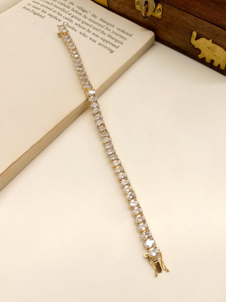 Upavan White American Diamond Bracelet