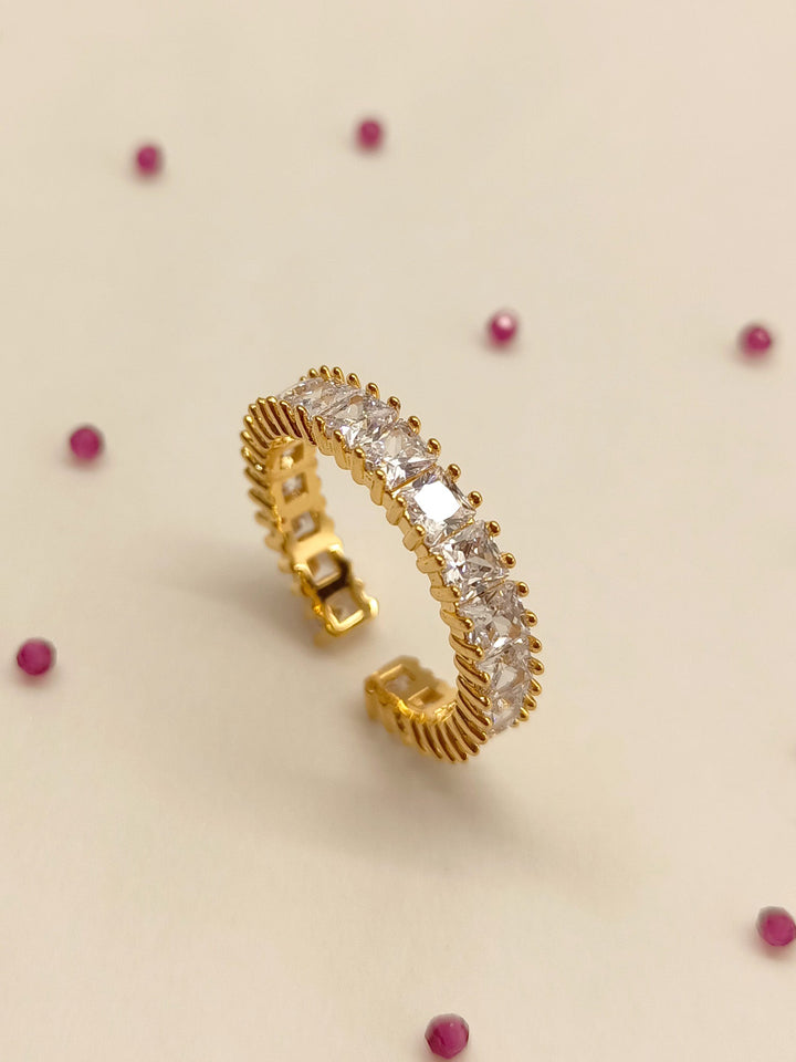 Beautiful Addison White American Diamond Finger Ring, a stunning accessory for any occasion