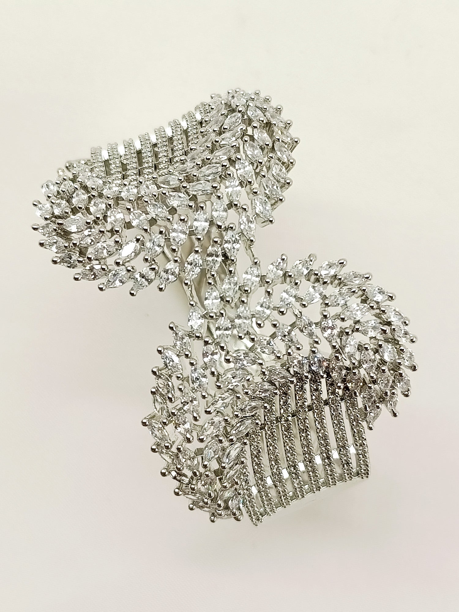 Trisa White American Diamond Bracelet