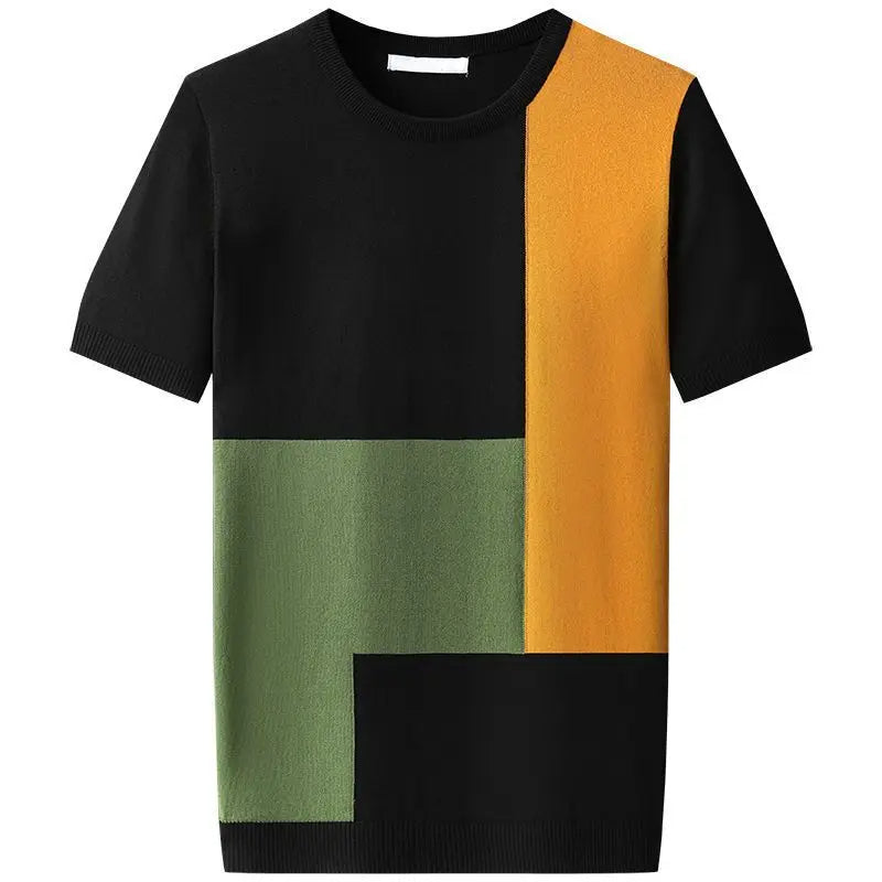 Bauhaus-geïnspireerd Kleurblok Shirt  - By Qivii