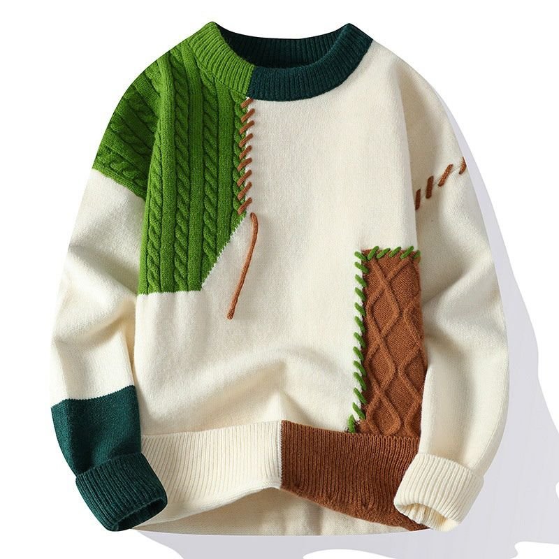 Blake Patch Knit Sweater  - By Qivii