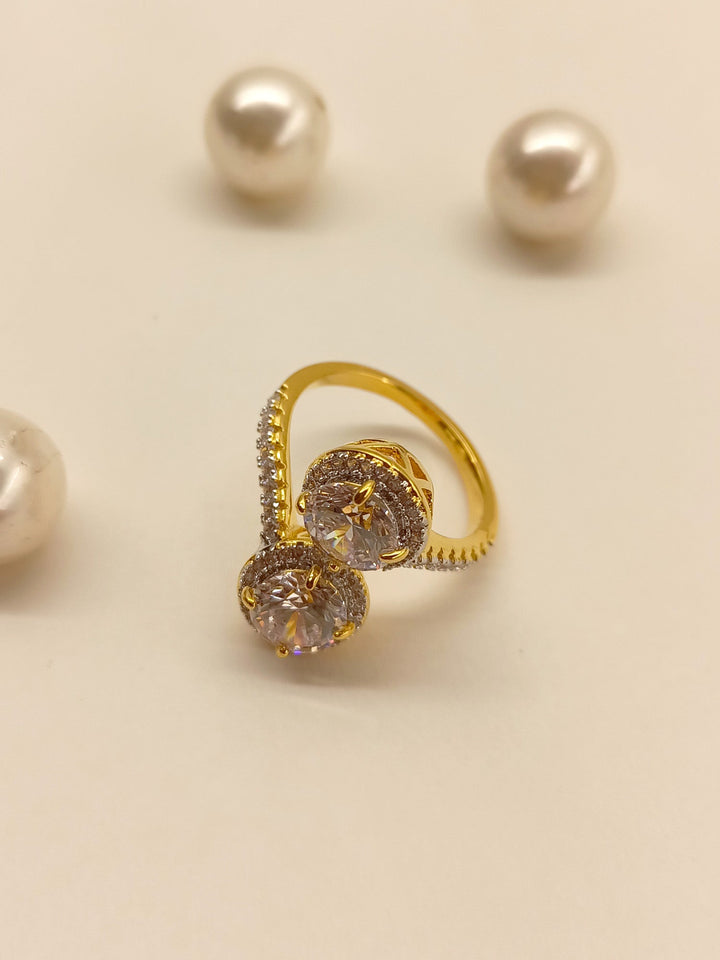  Stunning Reshma American Diamond Finger Ring with Sparkling Stones and Dazzling Brilliance