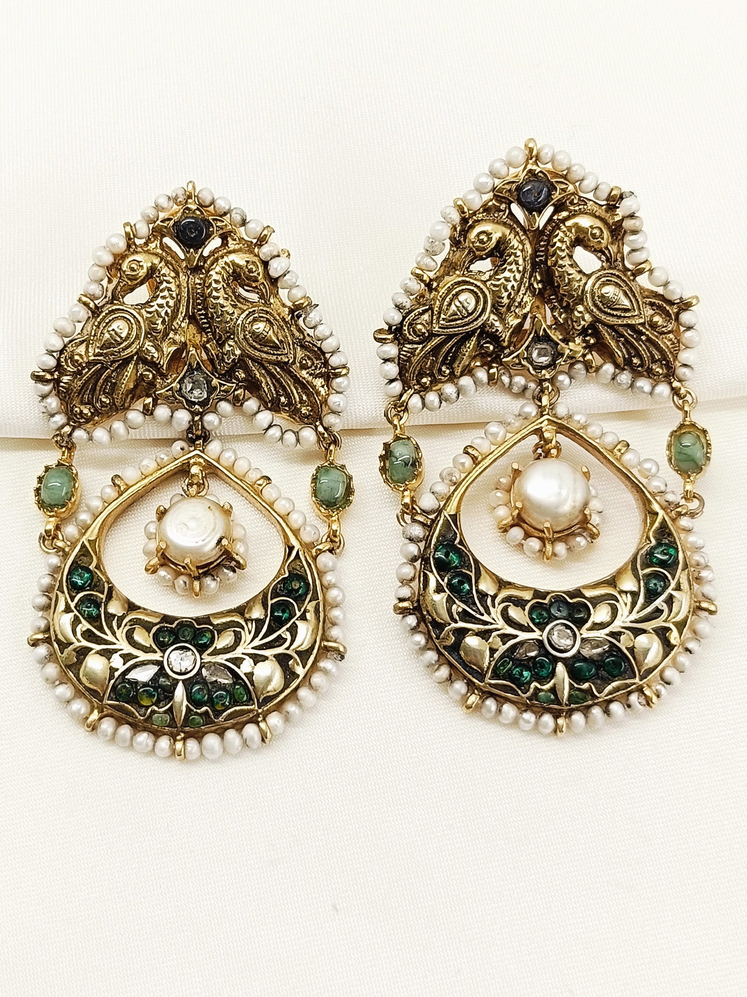 Manvika Multi Colour 92.5 Silver Earring