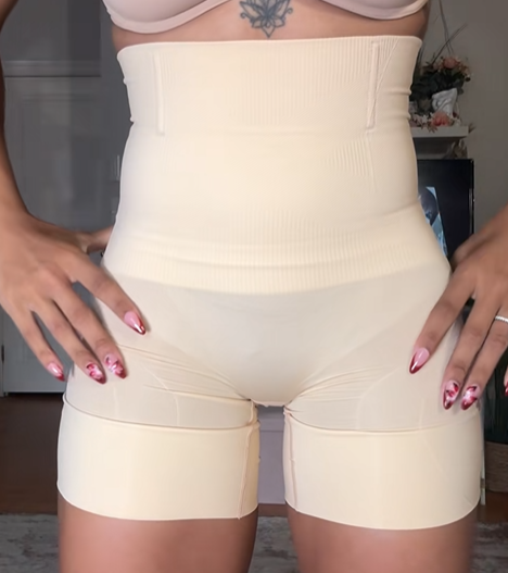 High Waist Wide Waistband Tummy Control Shaping Shorts Seamless Butt Lifter Thigh Shaper