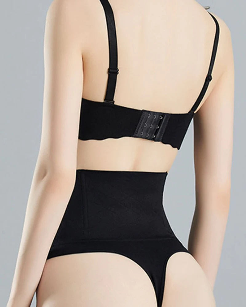 Women Slimming High Waist Tummy Control Girdle Thong Underwear Brief  - By Qivii