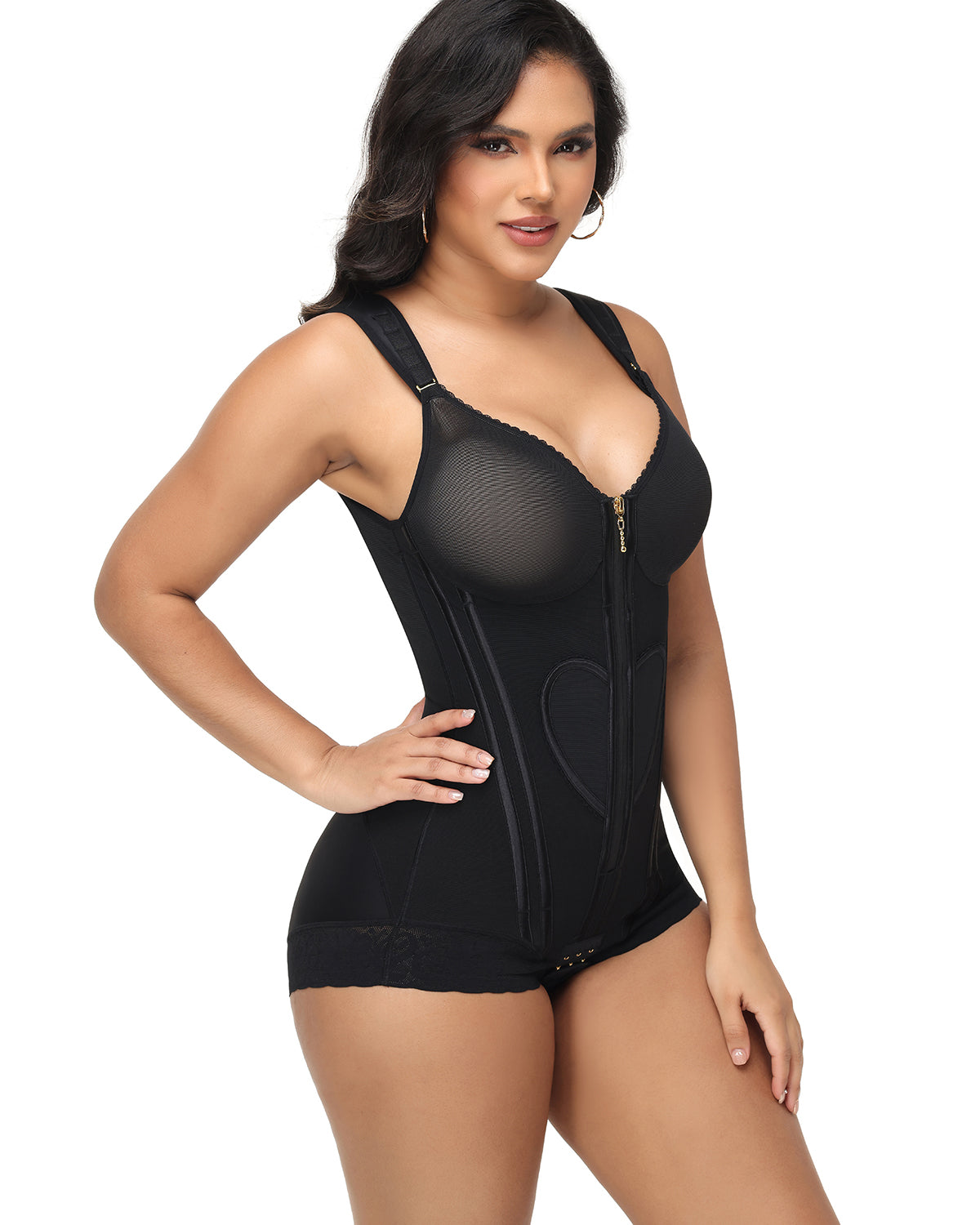 Shapshe® Fajas Colombianas Love Pattern Bodysuit Shapewear