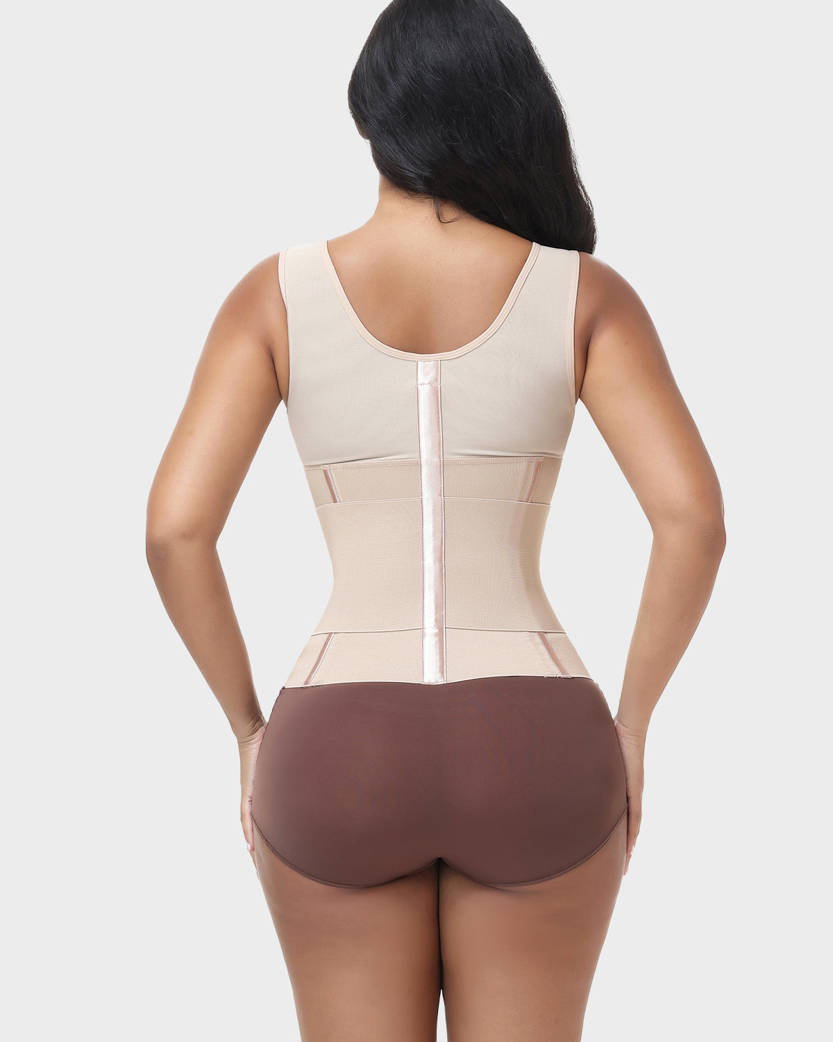 Double Compression Faja Vest Tummy Control Bust Support Waist Trainer