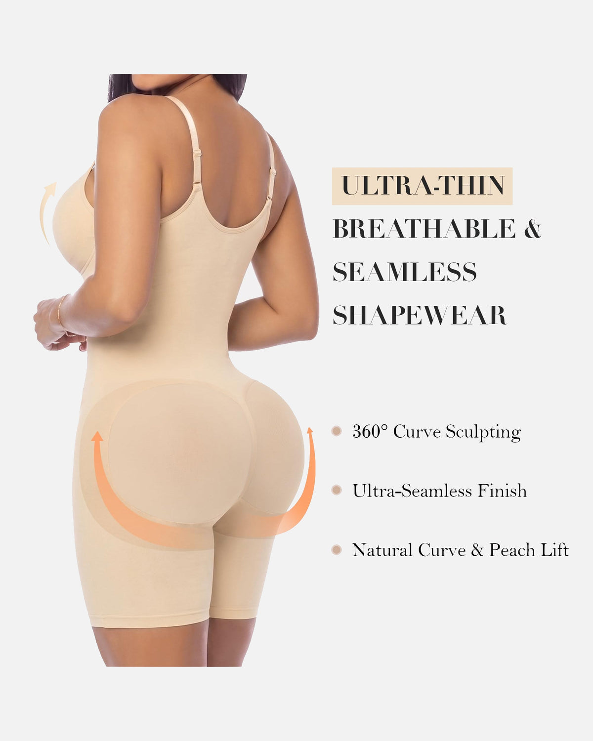 Seamless Sculpt Mid-Thigh Zipper Bodysuit