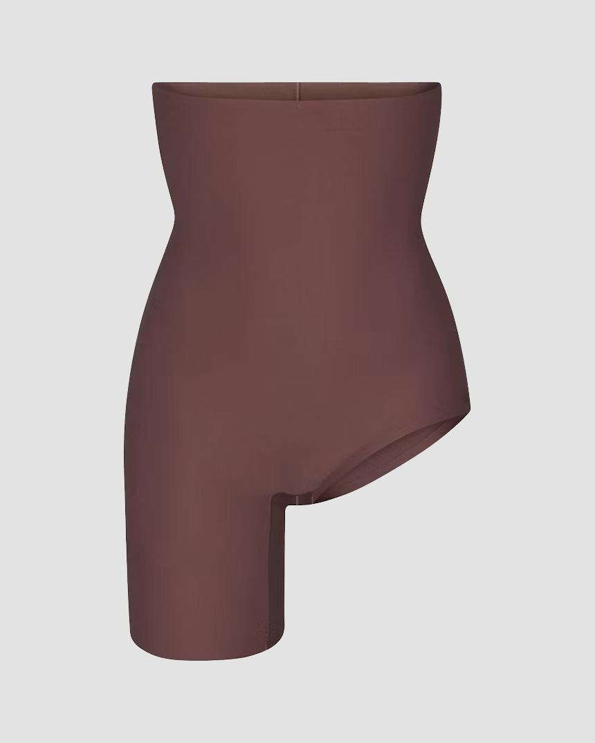 High Waist Tummy Control  Left Leg Solution Shapewear Shorts  - By Qivii