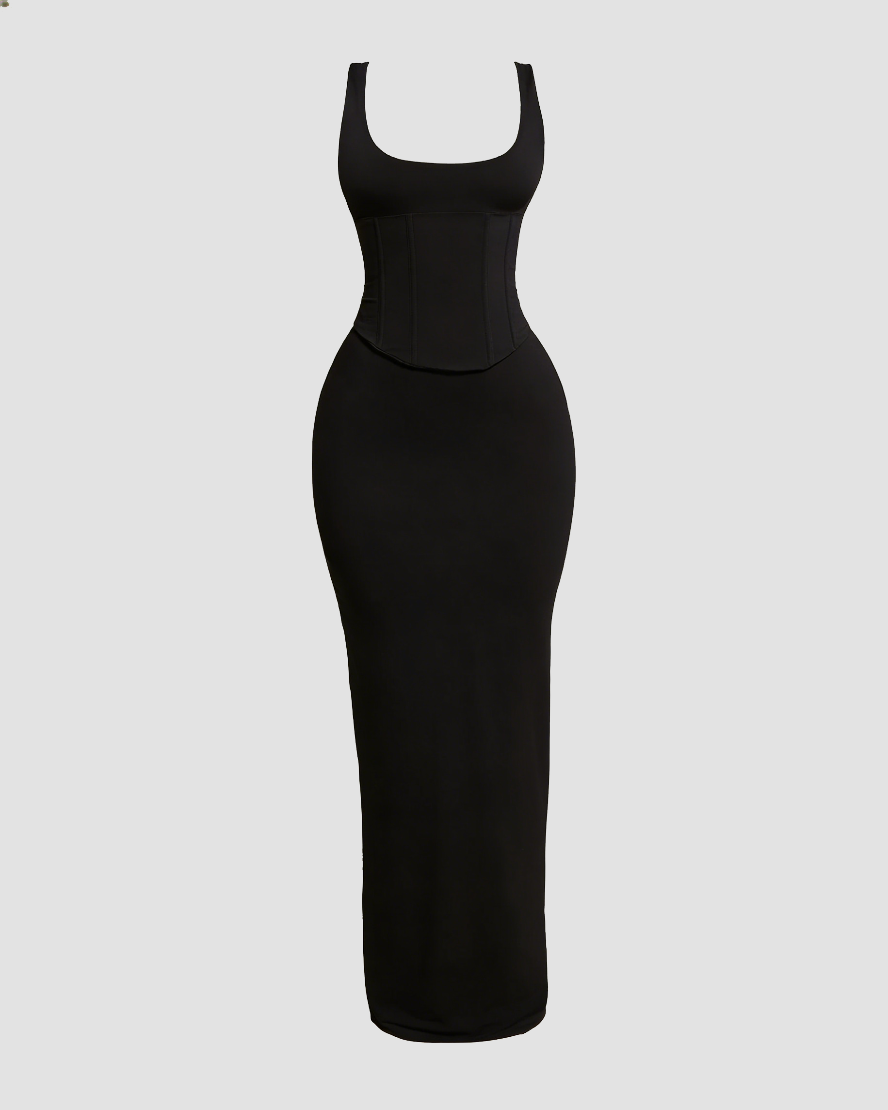 Hourglass Figure Body Shaper The Corset Maxi Dress Two-Piece Set  - By Qivii