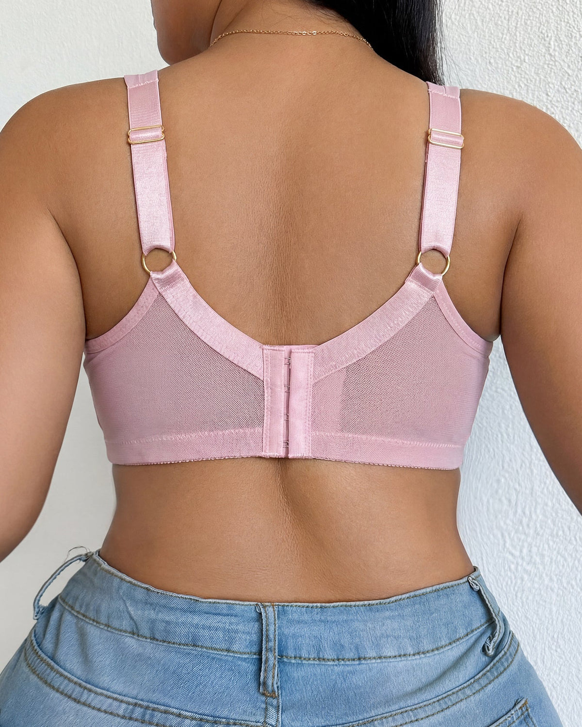 Mesh Adjustable Strap Plus Size Support Shapewear Bra