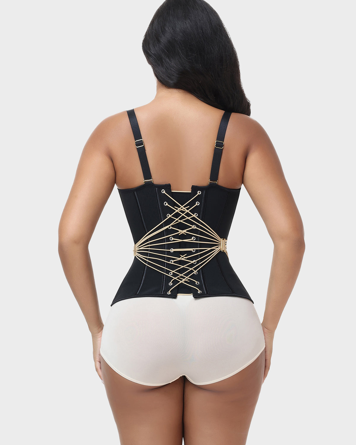 Shapshe® Sweetheart Neck Adjustable Strap Corset Vest Lace Up Boned Waist Trainer