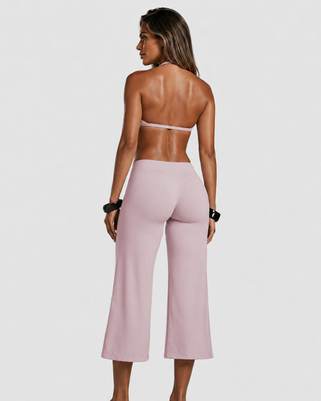 Cpari Wide-Leg Pants Yoga Sportswear Set  - By Qivii