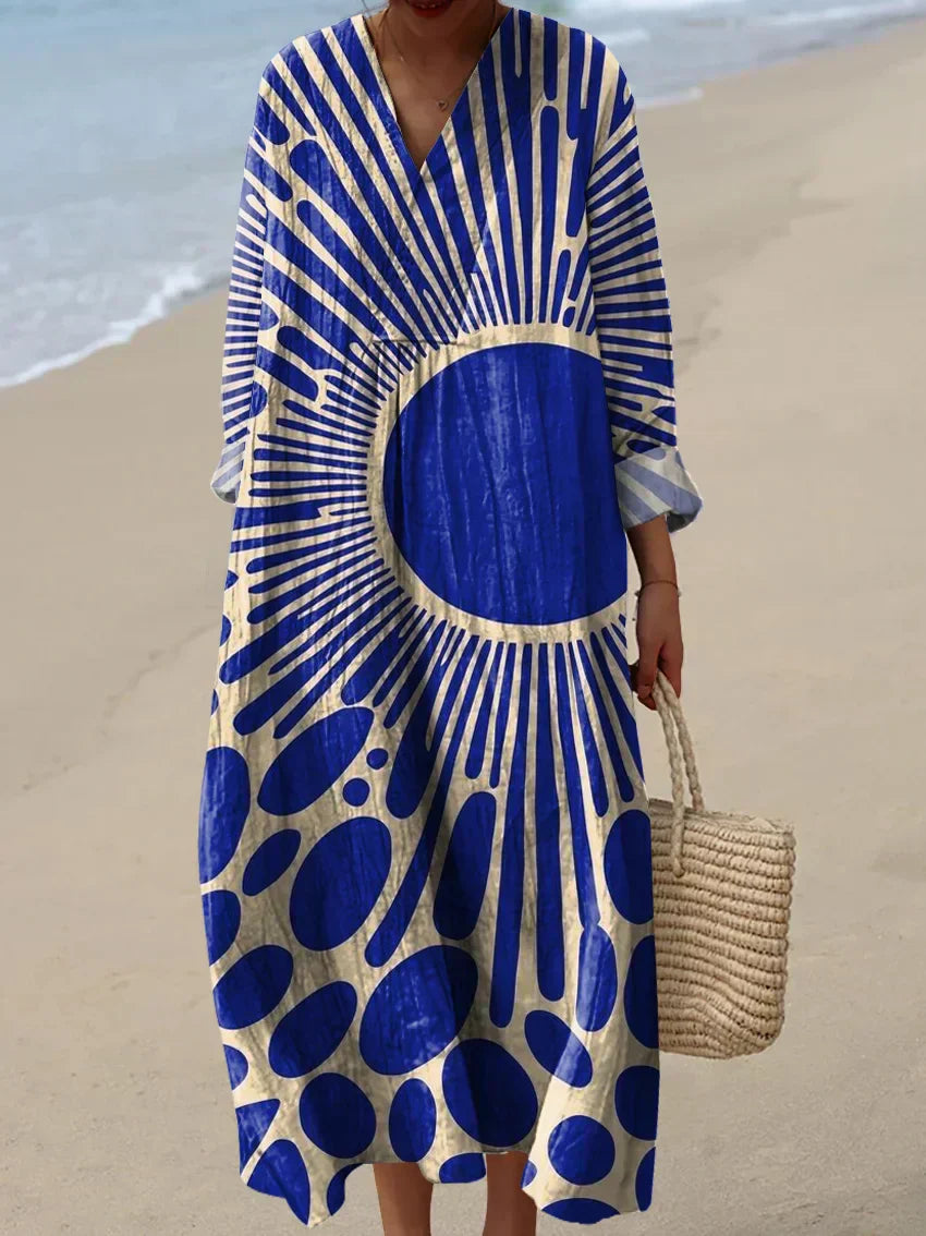 Rosemary | Relaxed Boho Summer Maxi Dress by Qivii