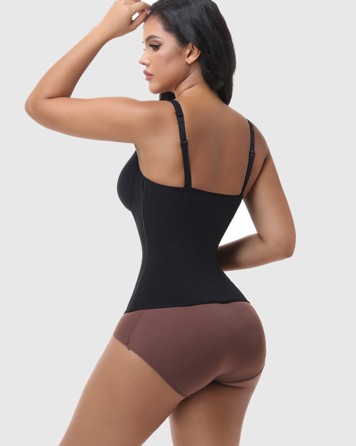 Front Zipper Adjustable Strap Waist Trainer Shapewear Vest