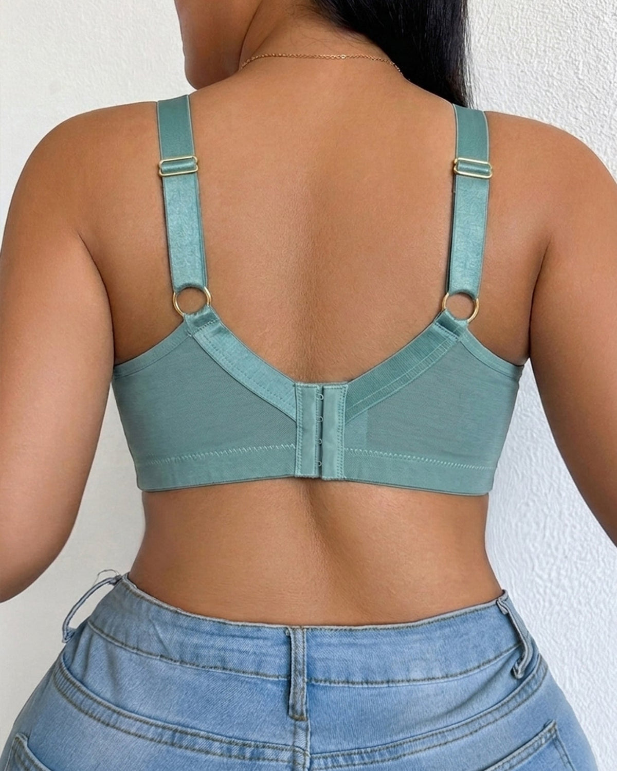 Mesh Adjustable Strap Plus Size Support Shapewear Bra