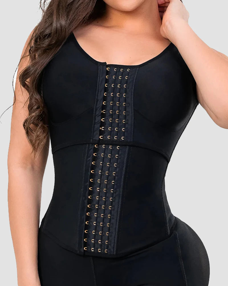 High Compression Corset Tank Top Built-in Bra Waist Trainer  - By Qivii