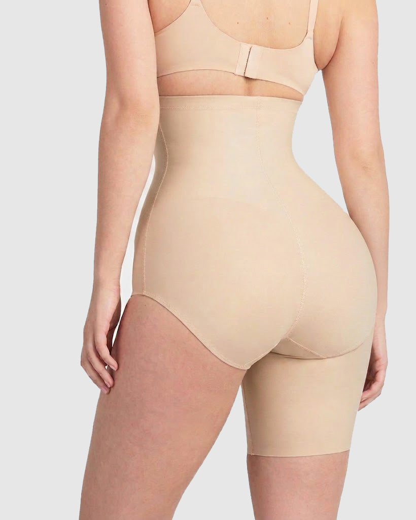 High Waist Tummy Control  Left Leg Solution Shapewear Shorts  - By Qivii