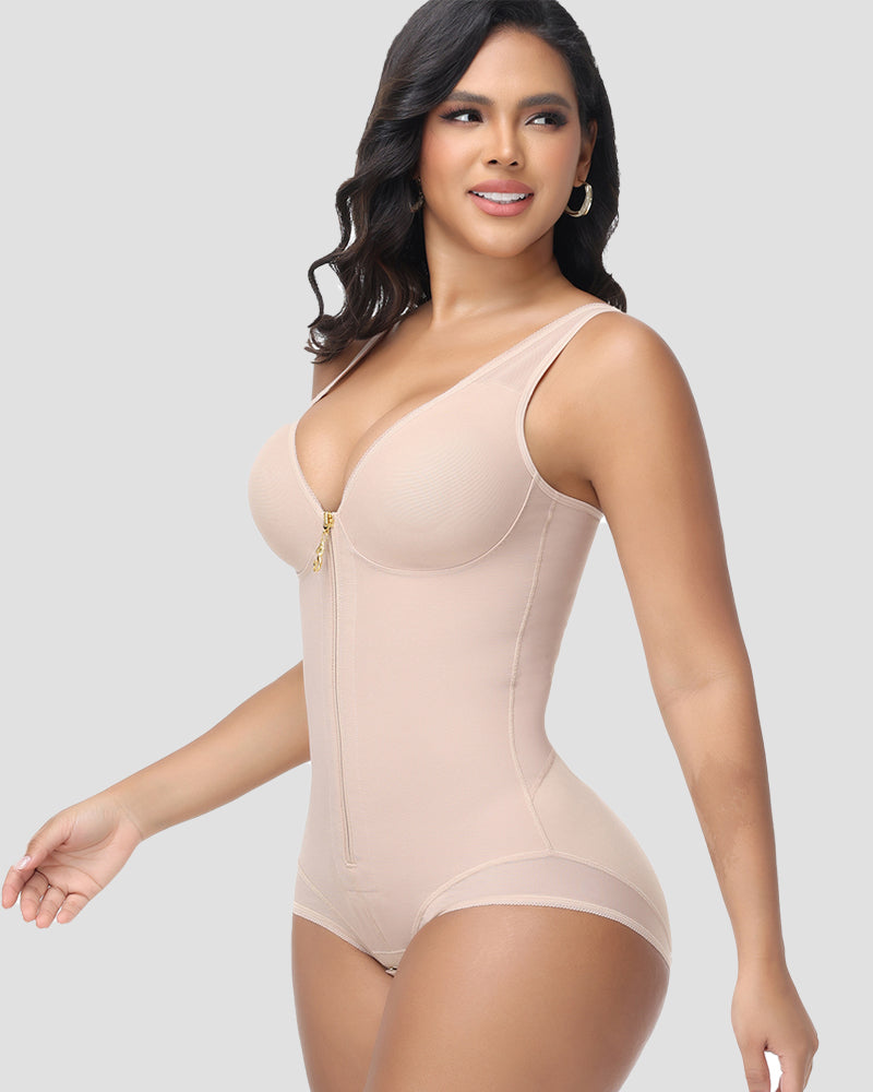 Shapshe® Fajas Colombianas Postpartum Front Zipper Shapewear  - By Qivii