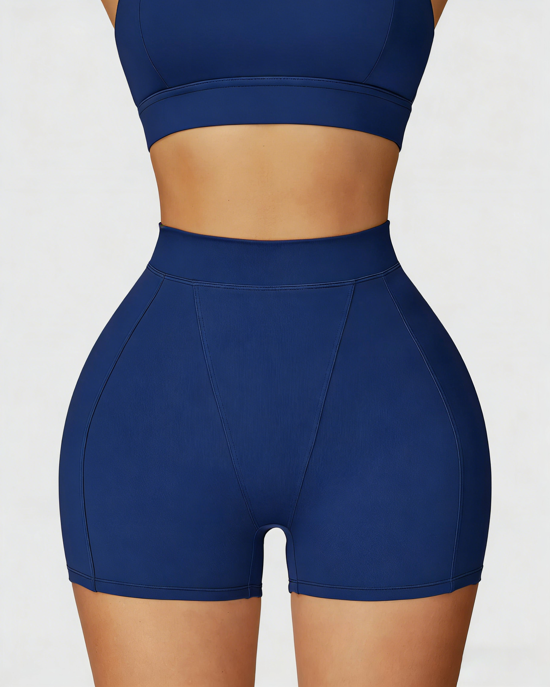 Core High-Waist Casual Style Hot Shorts Belly Wrap Tight Slim Outdoor Running Fitness Yoga Shorts  - By Qivii